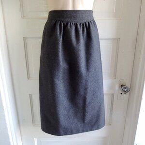 Vintage Russ Wool Blend Gray Pencil Skirt 16 (M)
